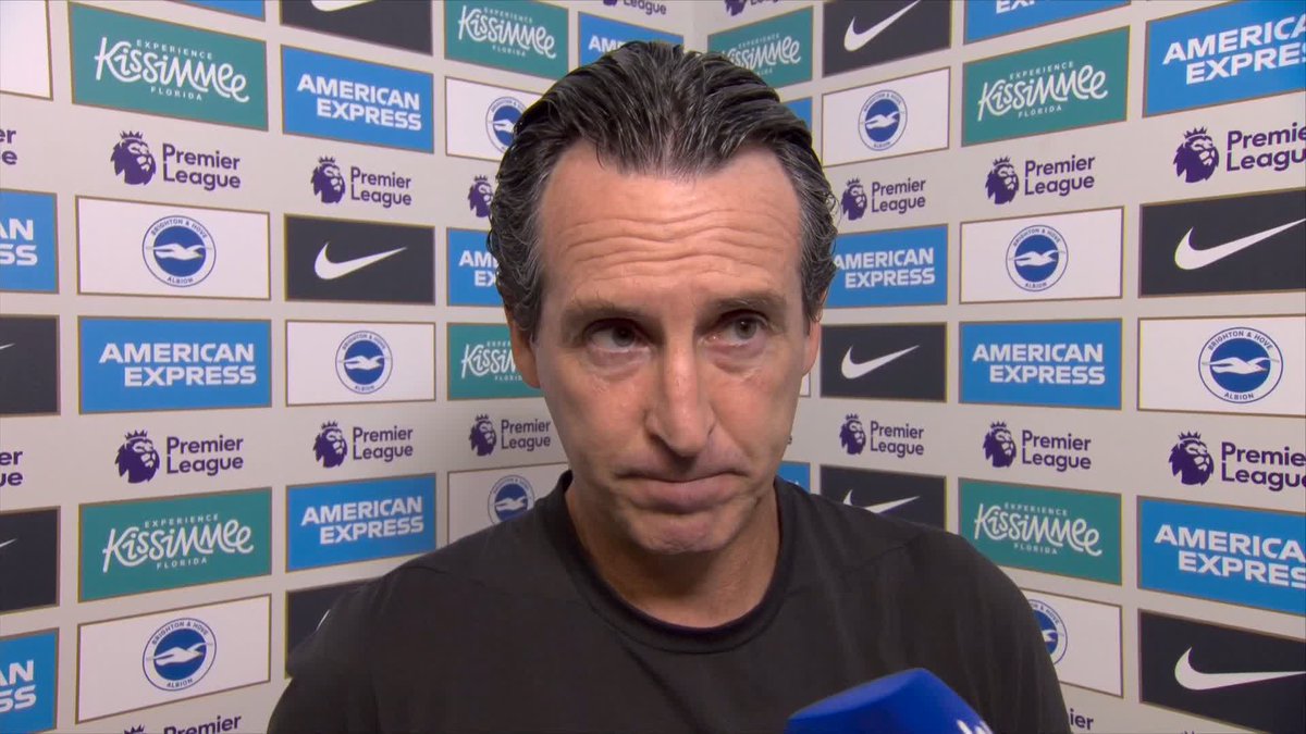 "This question is for him." Unai Emery addresses why Ollie Watkins wasn't in Aston Villa's squad today after their 4-0 defeat to Brighton.