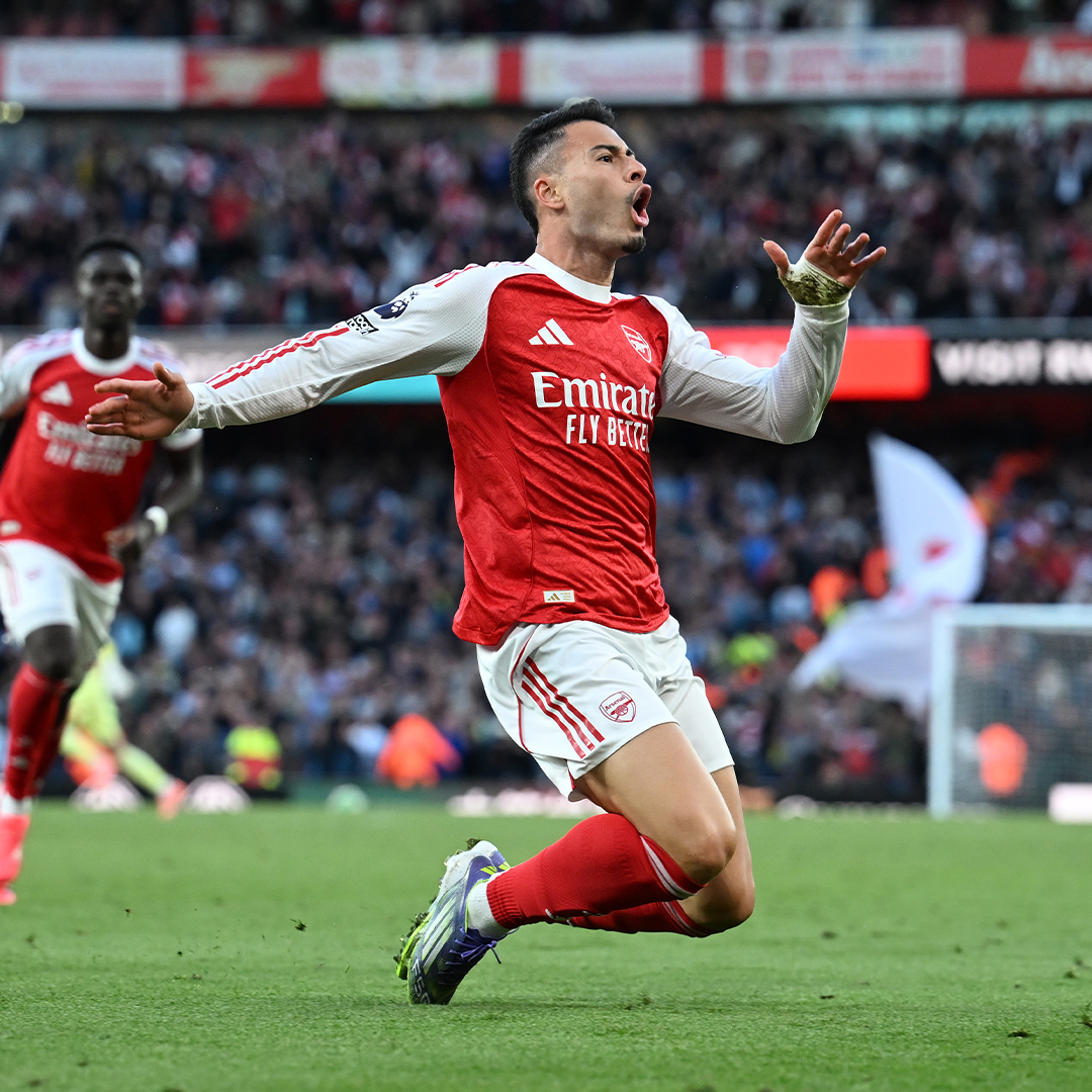 Martinelli scoring one of the most important goals of our title winning season❤️