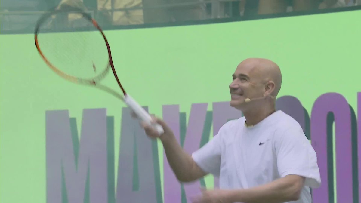Mirra Andreeva and Andre Agassi join us for Arthur Ashe Kids' Day! 🙌