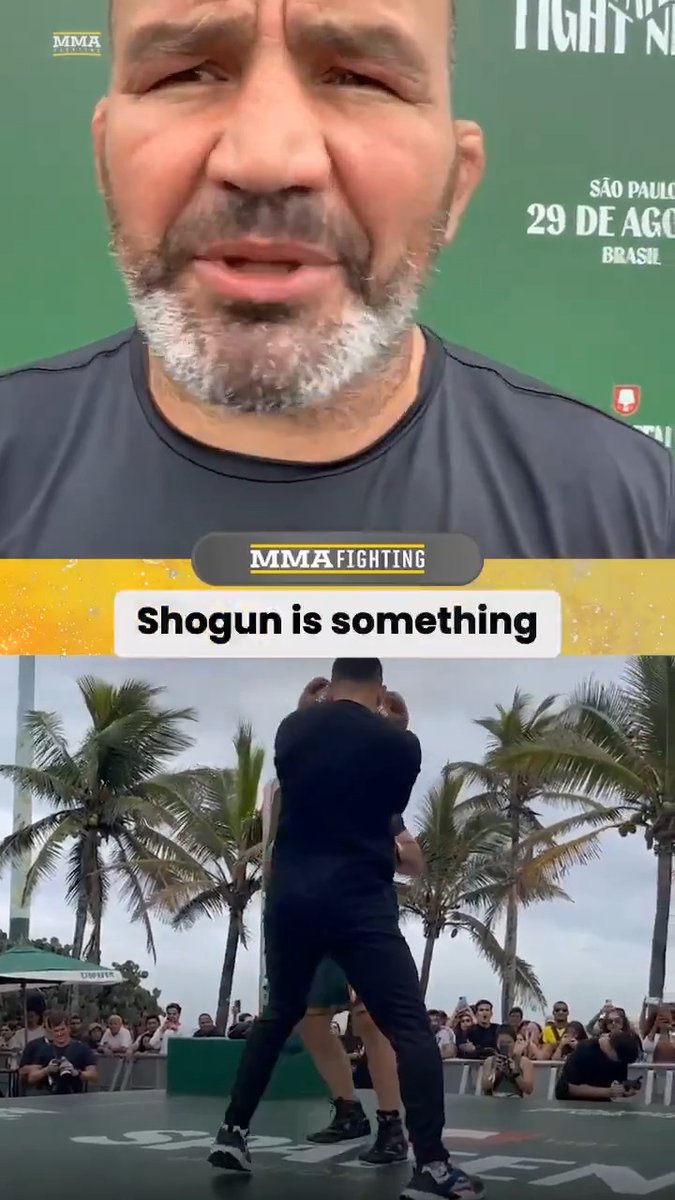 Glover Teixeira stopped by to talk training with Alex Pereira, his predictions for his boxing match against Shogun Rua, and how his 47-year-old body is holding up to another training camp ahead of #SpatenFightNight3 🇧🇷 (🎥 Guilherme Cruz)