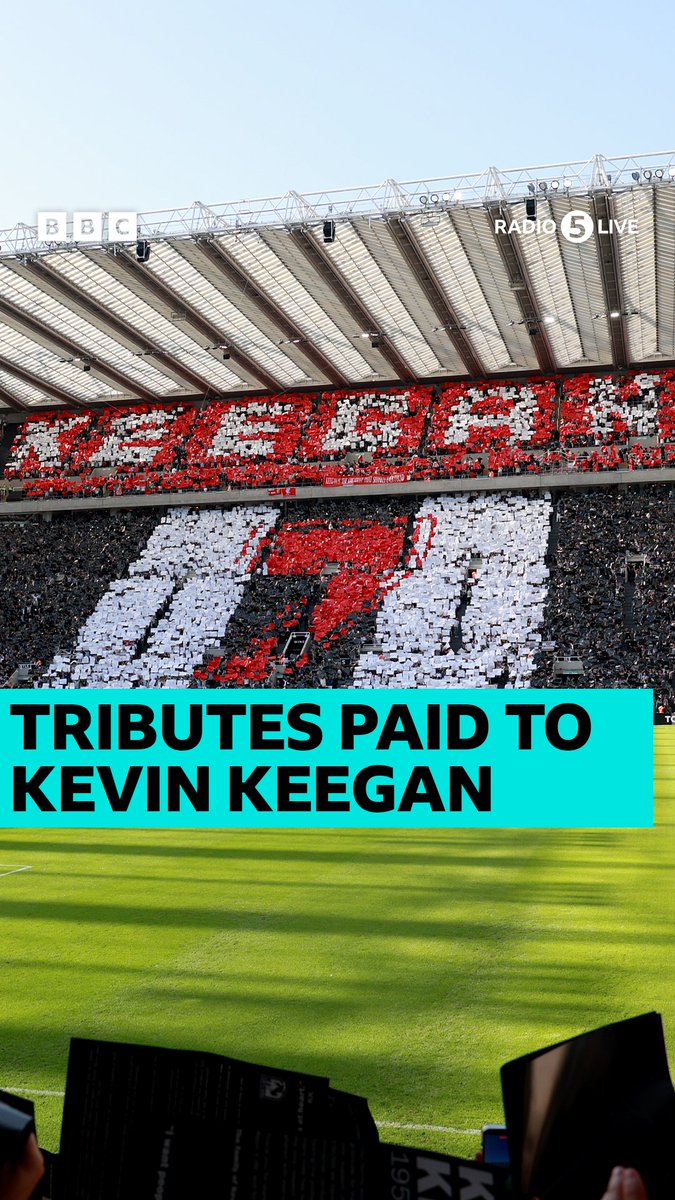 'This is a church to Kevin Keegan' 🥹🤍 Moving pre-match scenes at St. James' Park as Newcastle and Liverpool come together to pay tribute to King Kev. 📻 John Murray & Pat Nevin #BBCFootball #NEWLIV #NUFC #LFC