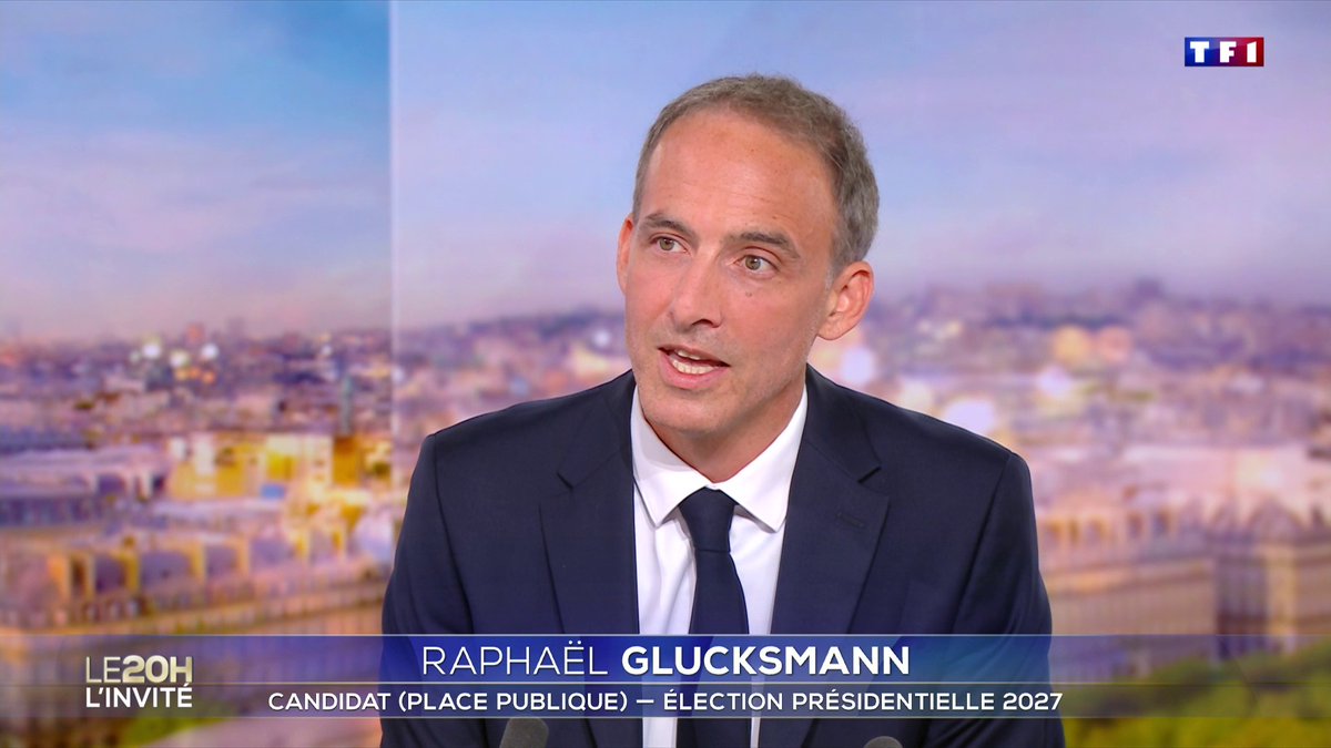 🔴 ⚡DERNIÈRE MINUTE - Raphaël Glucksmann annonce être candidat à la prochaine présidentielle. ▶️ LE20H de TF1 avec Audrey Crespo-Mara