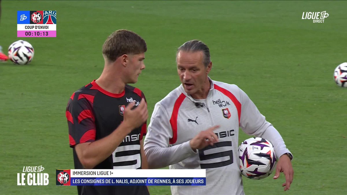 😇 Superbe séquence en immersion dans l'échauffement du Stade Rennais F.C. avec Charlie Cresswell. Ce genre de contenu, c'est la promesse de L1+ ! #Ligue1Plus