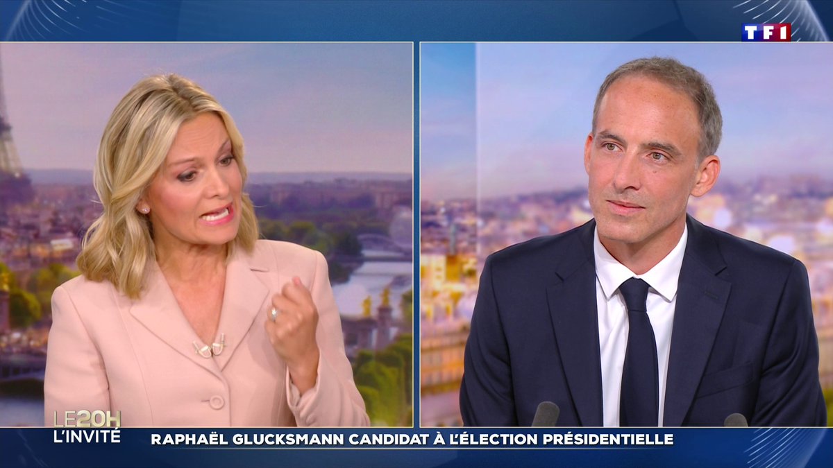 🔴 ⚡ Raphaël Gluksmann : "Si je gagne cette primaire, il n'y aura plus jamais d'accord avec Jean-Luc Mélenchon (...) Il faut arrêter d'avoir peur de lui" ▶️ LE20H de TF1 avec Audrey Crespo-Mara