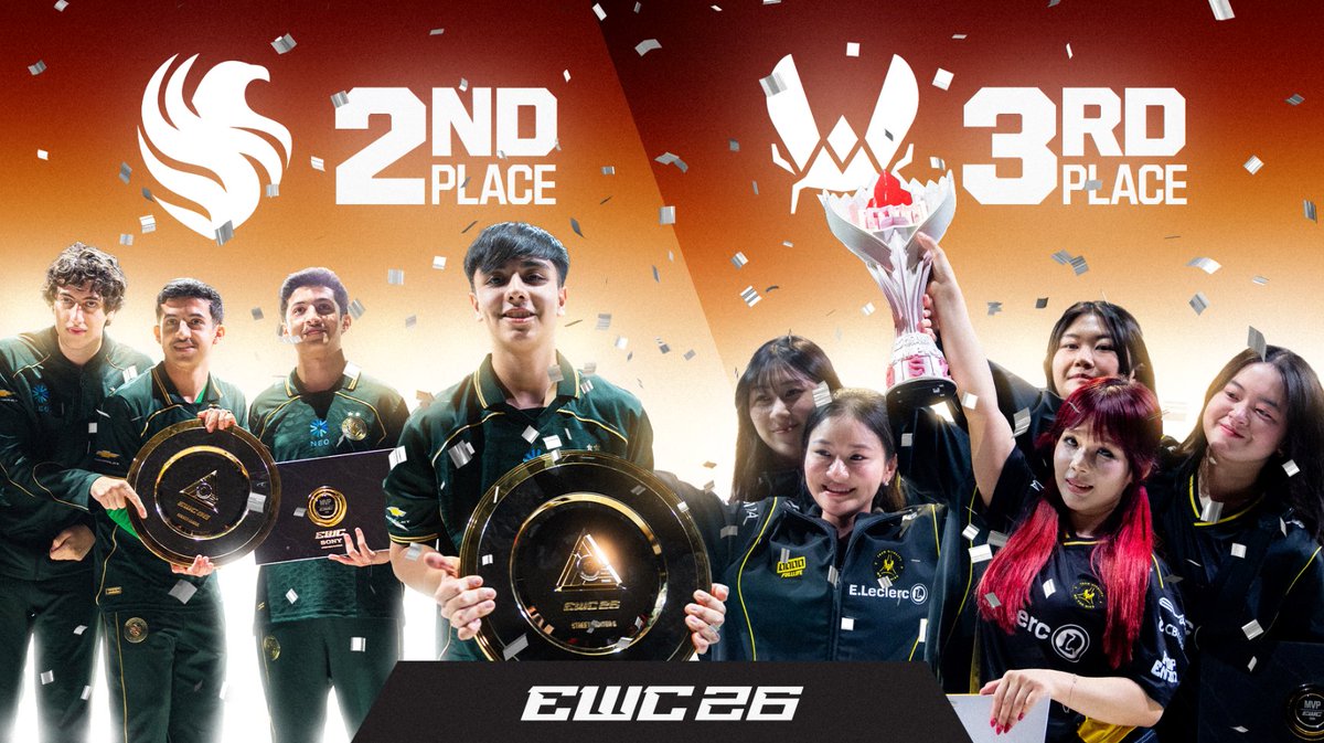 This one is for Team Falcons & Team Vitality ๐, who made sure the Club Championship kept us on our toes for all 7 weeks of EWC26 ๐ซถ