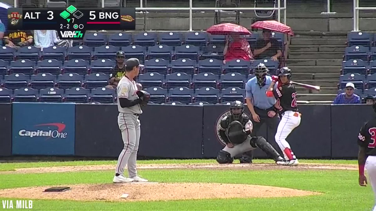 Mitch Voit drives in a pair for Binghamton! He's batting .437 since being promoted to Double-A