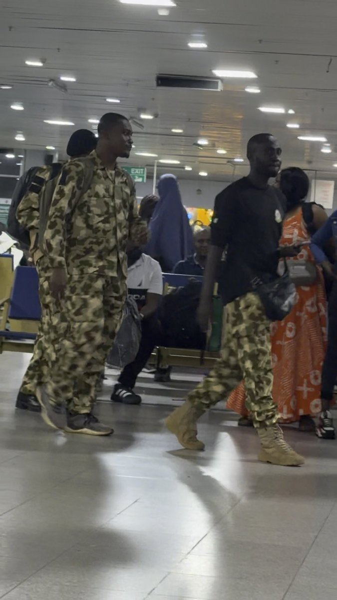 Felt so proud and happy watching this. I was at the airport when this soldiers who are probably returning from a mission were celebrated and clapped for by all of us at the airport. More of this please. These soldiers deserves more encouragement. Salute to every soldier out there making sure we still have a country. You guys are the real heroes of this country.