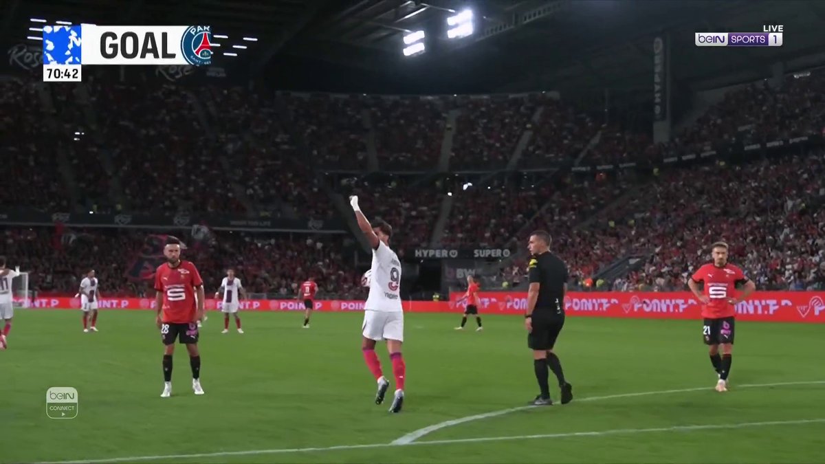 ⚽ فيران توريس يفتتح عداده مع باريس سان جيرمان بهدف رائع في شباك رين 🔴🔵 #الدوري_الفرنسي
