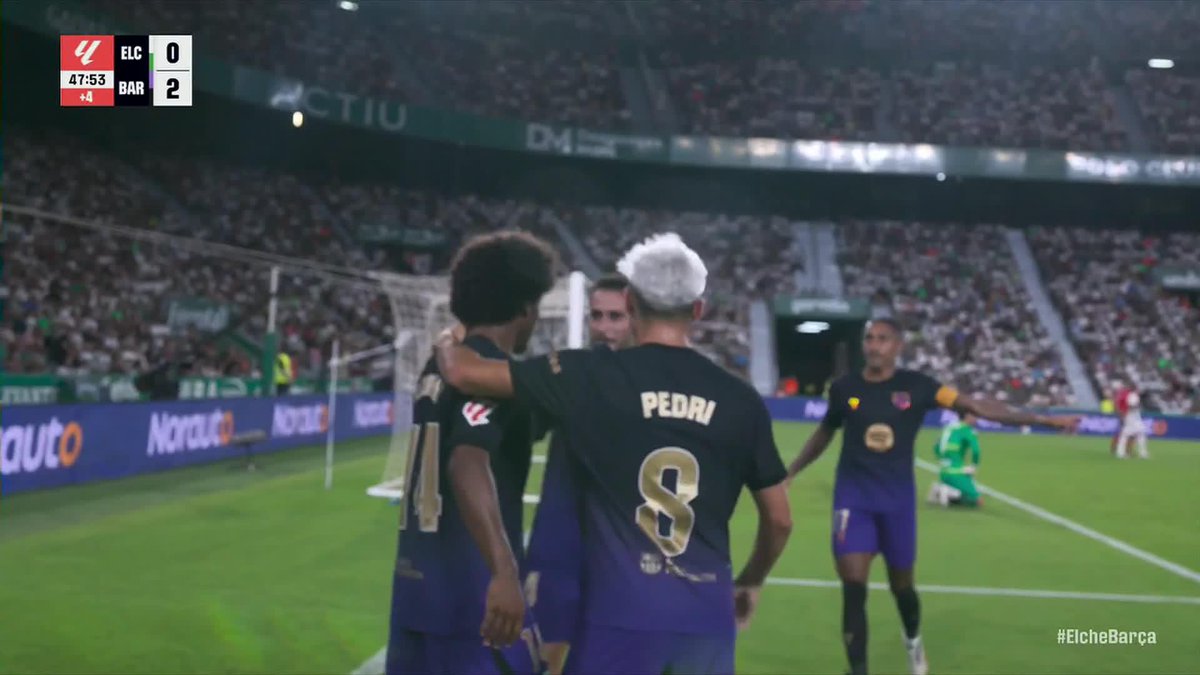 Lamine to Raphinha to Adeyemi! Barca's new look front three combine for Adeyemi's first goal with the club 👏