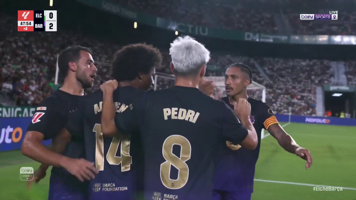 🔥 كريم أديمي يضرب بقوة ويضيف ثاني أهداف برشلونة بعد تمريرة رائعة من رافينيا ⚽️ #الدوري_الإسباني