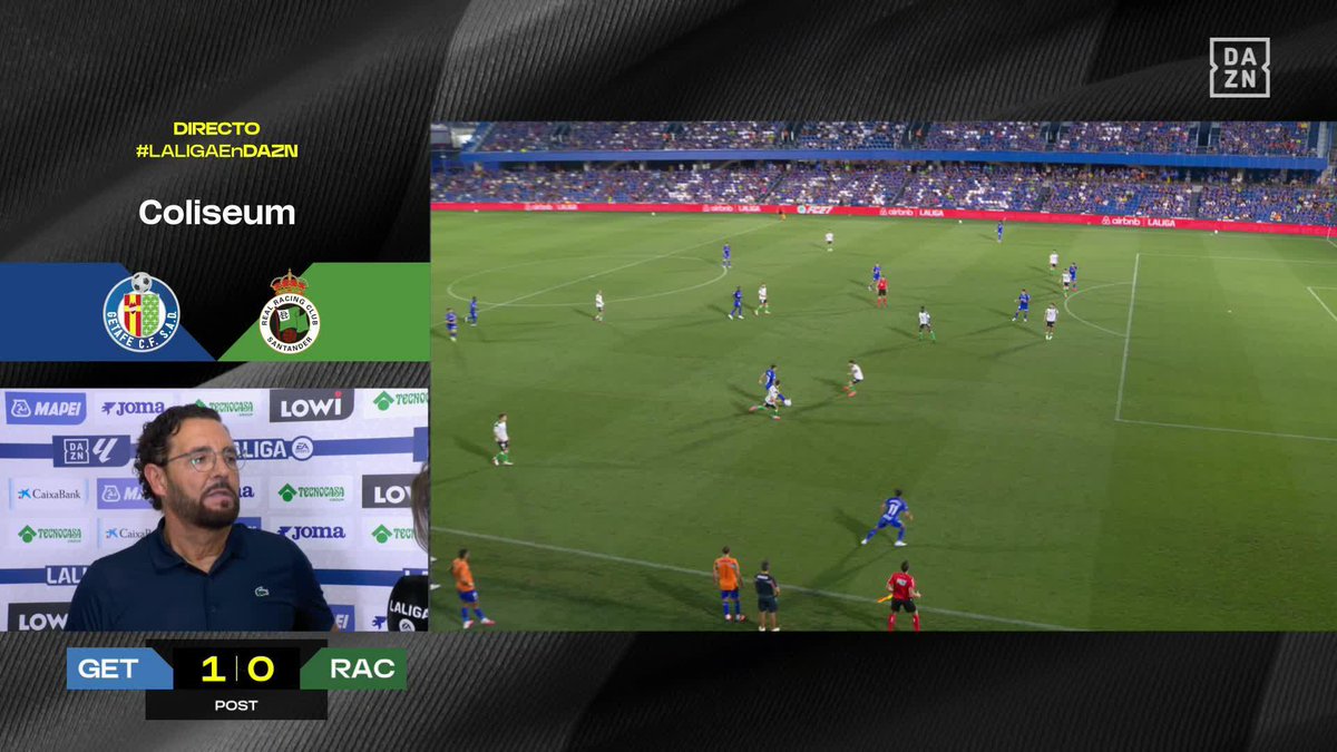 🗣️ José Bordalás, en el micrófono de DAZN con Irene Molina, sobre el penalti señalado contra el Getafe CF "Juzguen ustedes. Porque siempre, luego Bordalás es el polémico" #LALIGAenDAZN ⚽