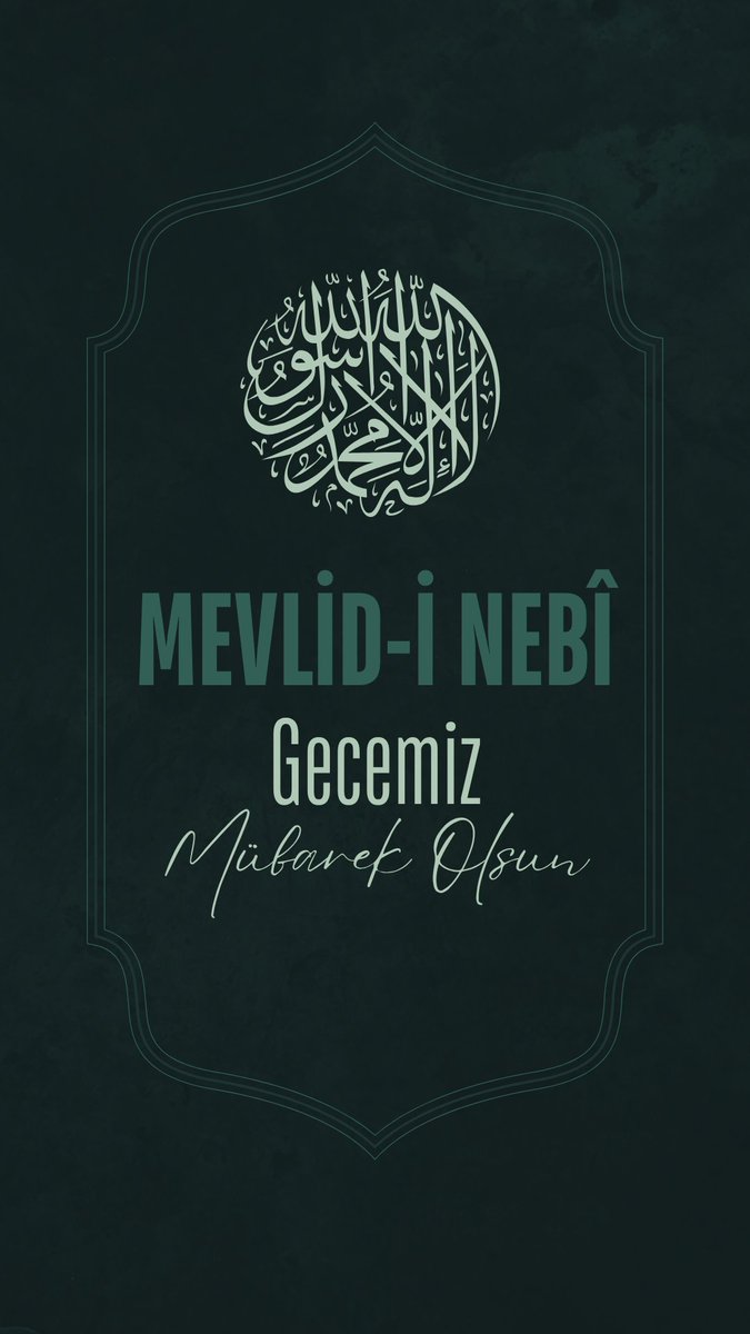 Mevlid-i Nebî Gecemiz Mübarek Olsun. ❝(Ey Muhammed!) Seni ancak âlemlere rahmet olarak gönderdik.❞ [Enbiyâ Sûresi, 107] #Mevlidinebi