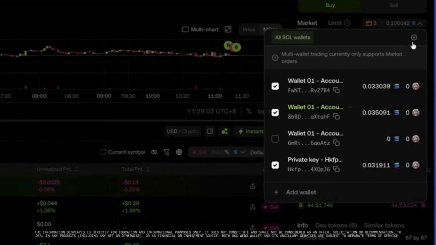 Trade across multiple wallets without manual repetition. Our DEX lets you vary buy sizes, set custom intervals, and execute from one interface. Try now:
