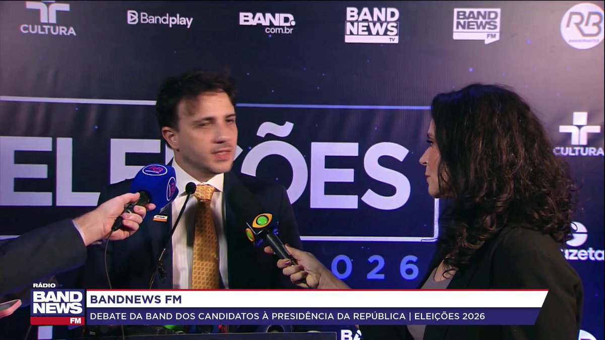 Renan Santos: "Lula e Flávio Bolsonaro são dois imbecis corruptos" #DebatenaBand2026 #BandEleicoes2026