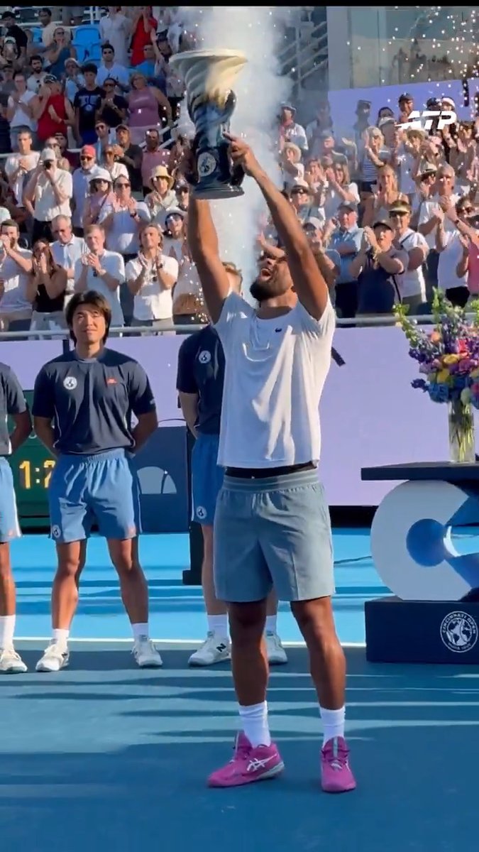 The moment heโs been waiting for ๐ Arthur Fils is a Masters 1000 Champion ๐ #CincyTennis