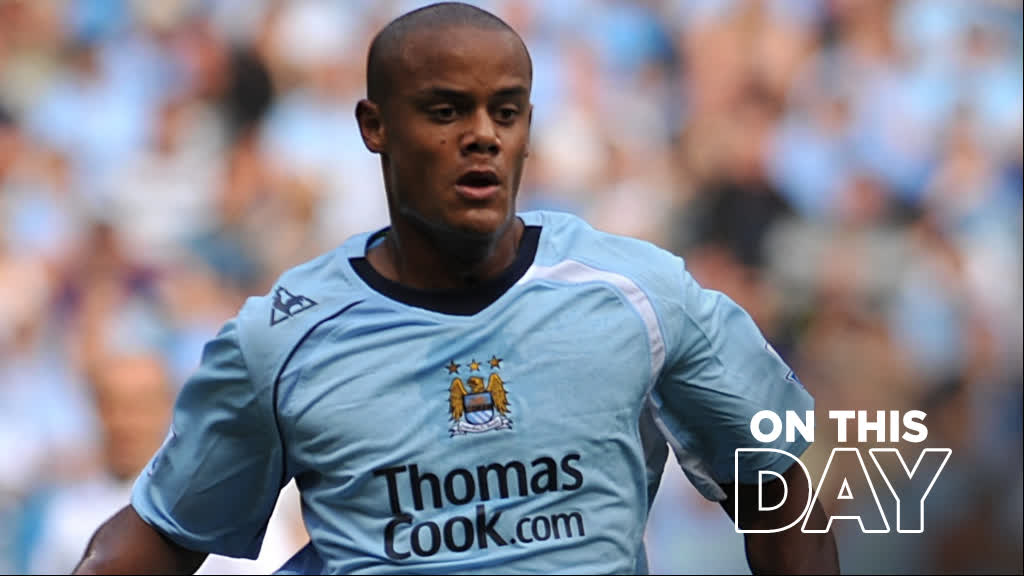 .Vincent Kompany made his #ManCity debut, 17 years ago today. 👑