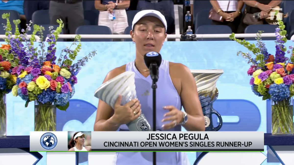 "I'm a little upset I have two of these now, I wanted the bigger one" 😂 Jessica Pegula keeping the humor as your Cincinnati 2026 finalist. #CincyTennis