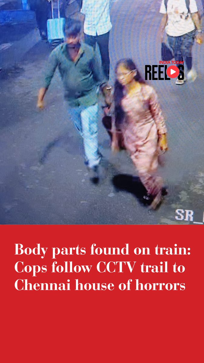 A woman's dismembered body parts were found in a red suitcase on a train in Agra, linked to a murder at a rented house in Chennai. Two suspects, a man and woman, were caught on CCTV carrying the suitcase into Chennai Central station before leaving it on the Tamil Nadu Express to Agra. The victim's identity and motive remain unknown. Police are investigating CCTV footage, travel records, and forensic evidence from the scene and the suitcase to solve the case. #Agra #Chennai #CrimeNews #MurderCase #CCTVInvestigation #IndiaTodayReels