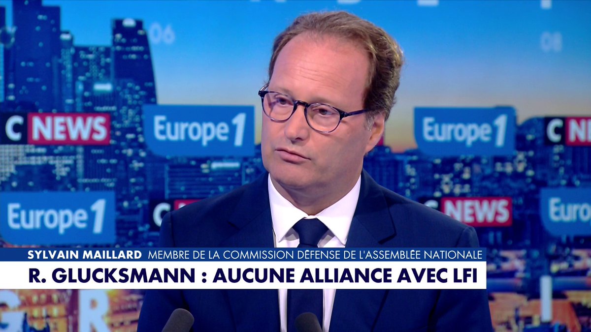 «La gauche retrouve son honneur», observe Sylvain Maillard, membre de la commission défense de l'Assemblée nationale, à propos de l'annonce de Raphaël Glucksmann qui a écarté toute alliance avec LFI, dans #LaGrandeInterview