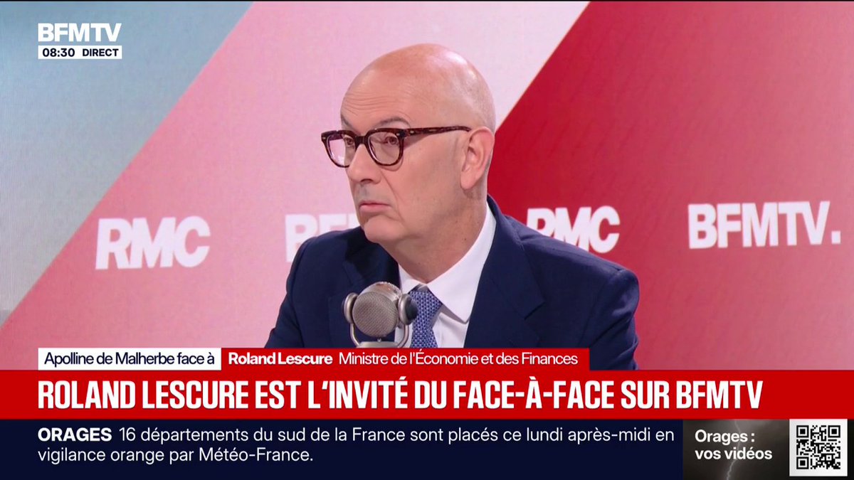 Annulation de la dette: Jean-Luc Mélenchon "raconte absolument n'importe quoi", lance Roland Lescure, ministre de l'Économie