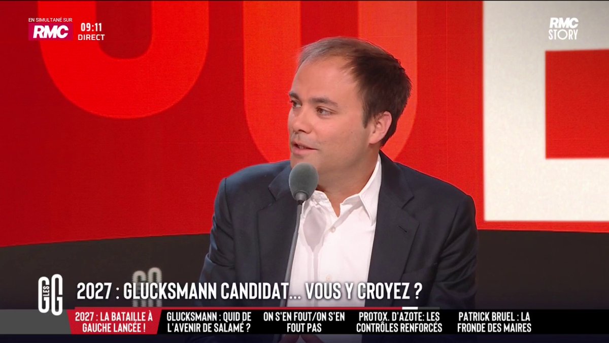 🇫🇷 Glucksmann candidat en 2027. 🗣️ Charles Consigny : "Il est beau. Je trouve que ça compte. Macron a été élu parce qu'il était beau. Glucksmann a séduit Léa Salamé, séduira-t-il les Français ?" #GGRMC