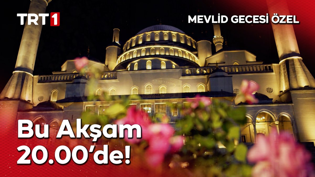 Gönüllerin huzurla buluştuğu, duaların semaya yükseldiği müstesna bir gece… 🌙✨ Mevlid Gecesi Özel Programı, bu akşam saat 20.00’de TRT 1’de! 📺