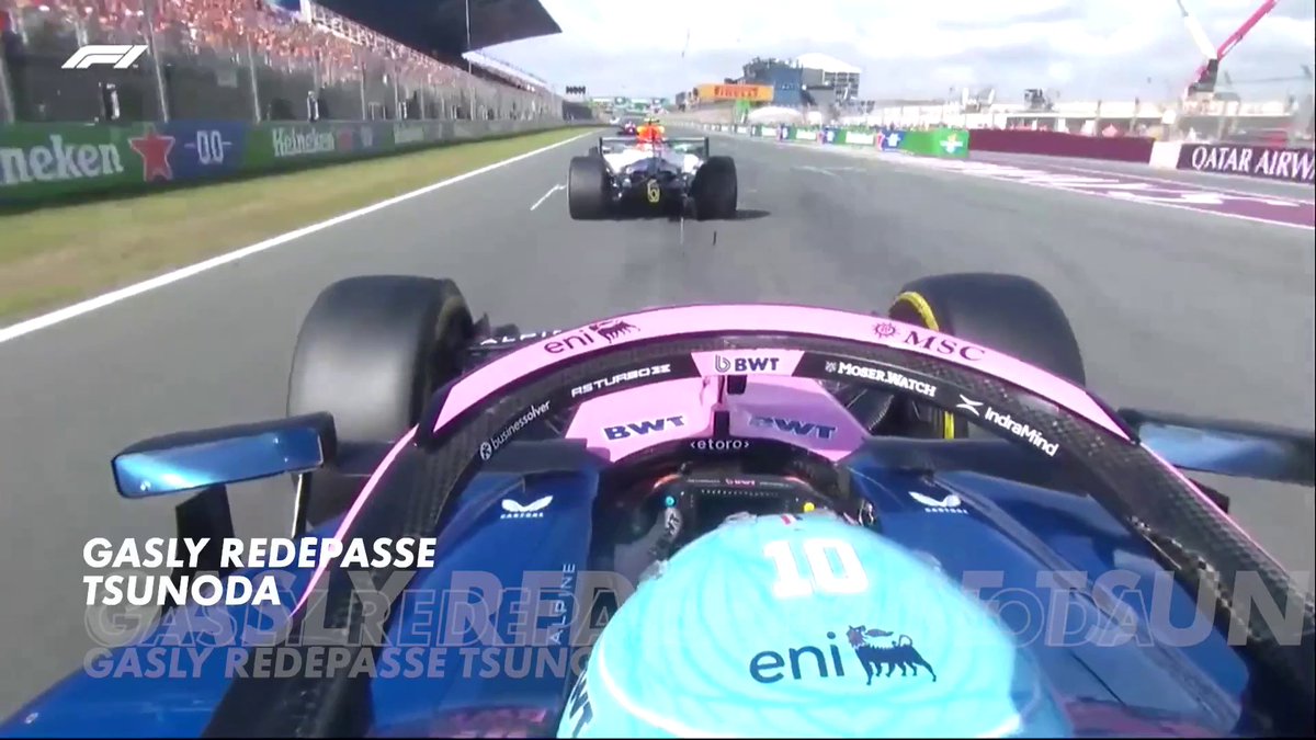Ce duel entre Gasly et Tsunoda hier à Zandvoort 😍 #DutchGP #F1