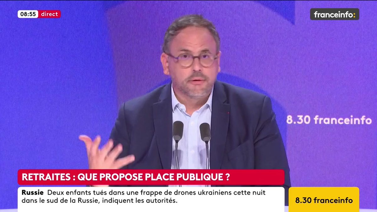 🔴 Retraites : que propose Place Publique ? ➡️ "Ceux qui considèrent qu’il y aura zéro réforme des retraites ne disent pas la vérité et ceux qui le peuvent, jusqu’à nouvel ordre, devront travailler plus longtemps", dit Aurélien Rousseau, député Place Publique