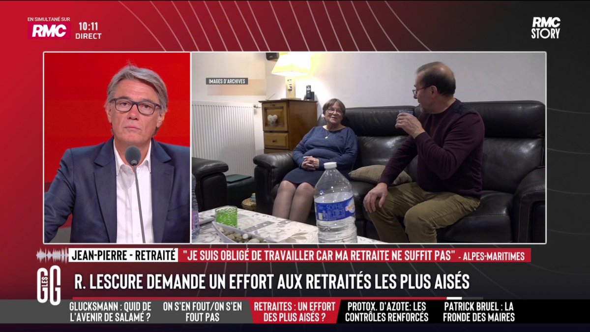 💥 Le coup de gueule de Jean-Pierre : "Je suis rentré dans l'administration en 79. J'ai travaillé le samedi et le dimanche, à Noël et à Pâques. J'ai mis ma vie de famille de côté pour avoir une retraite. Aujourd'hui, je touche moins de 2000 € de retraite et on me dit que je dois encore payer !" #GGRMC