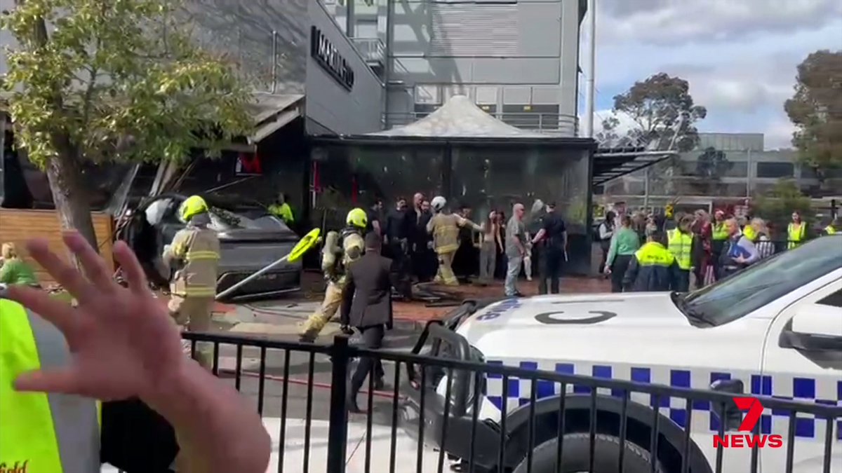 A 27-year-old woman has been killed by an out-of-control Tesla that ploughed into a restaurant near Westfield Knox. Her death came on a tragic afternoon for the shopping centre after an elderly woman was run over by a bus nearby.