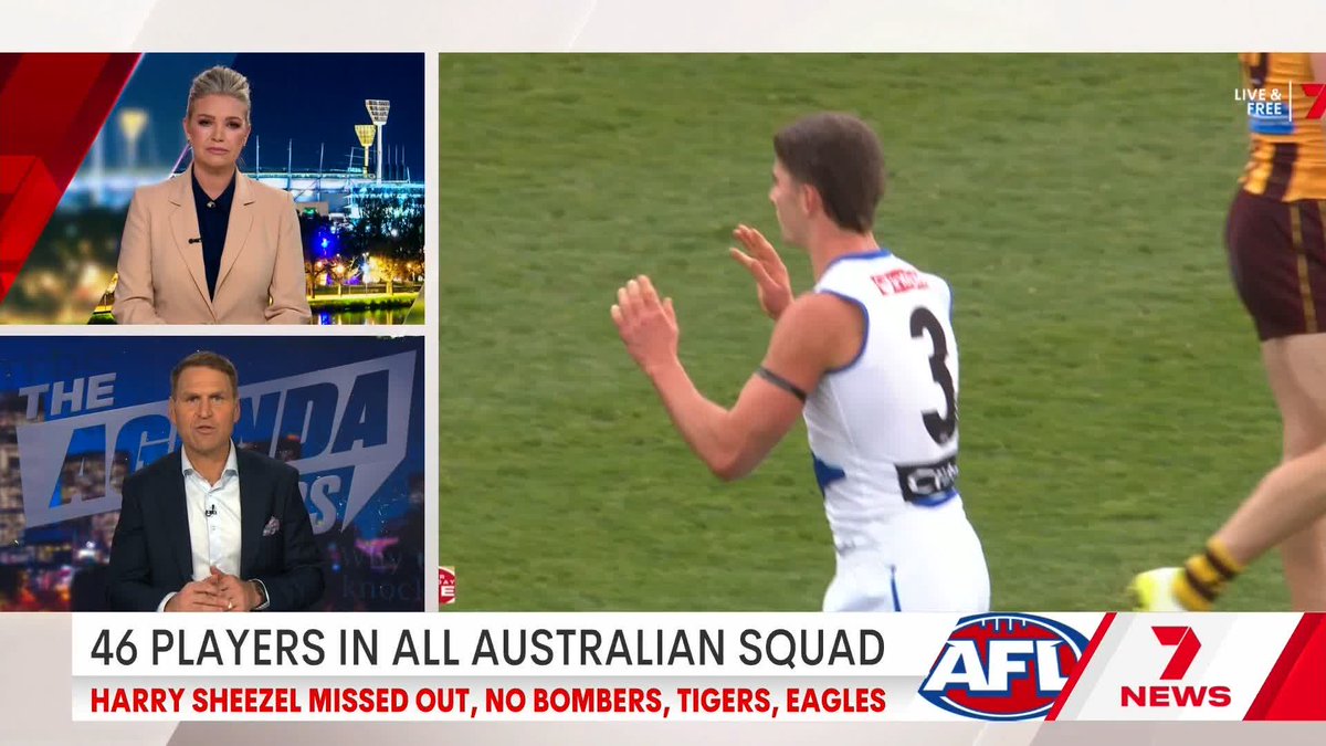 "There were some unlucky players, none more so than Harry Sheezel... I would have had him in front of Clayton Oliver." 🗣️ Kane Cornes on Harry Sheezel's All-Australian squad omission