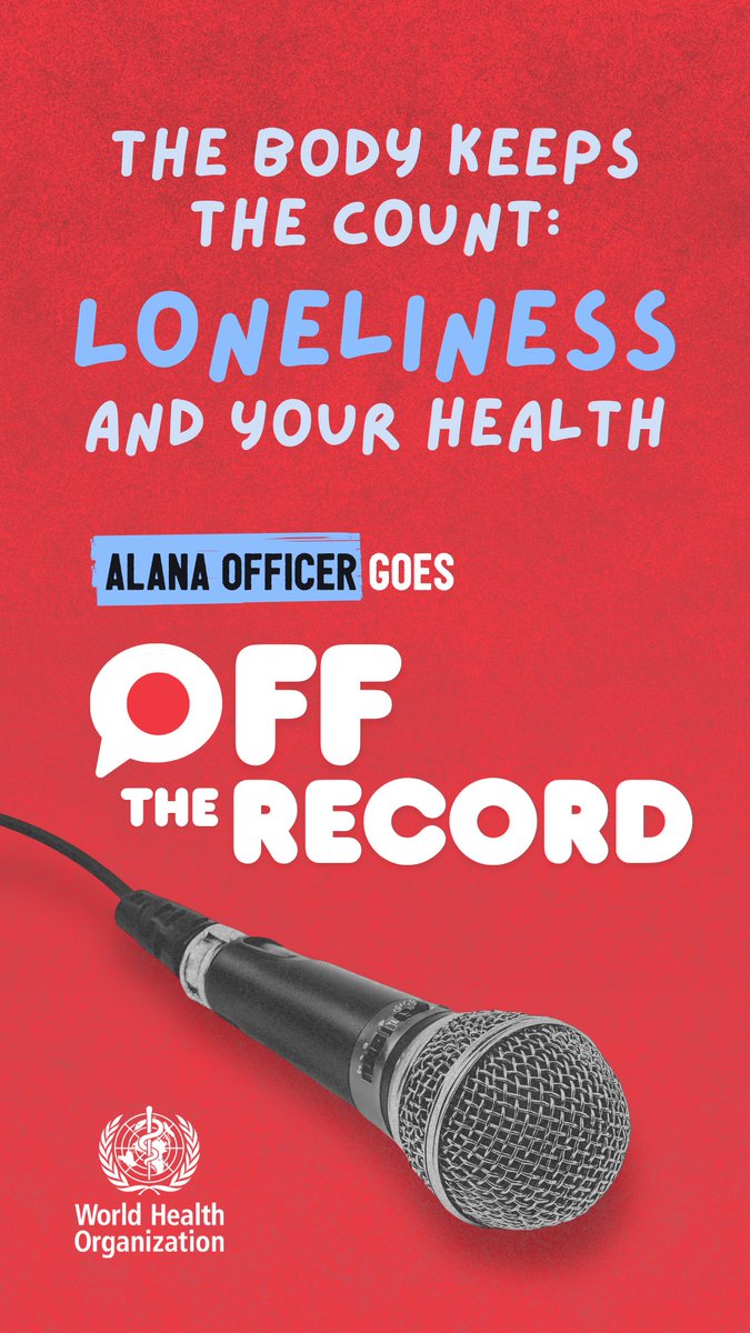 Loneliness contributes to 871 000 deaths globally each year. In the second episode of our brand-new Off the Record podcast, we explore the impact loneliness can have on health and well-being, and discuss the solutions that can help address it. Watch the full episode here: