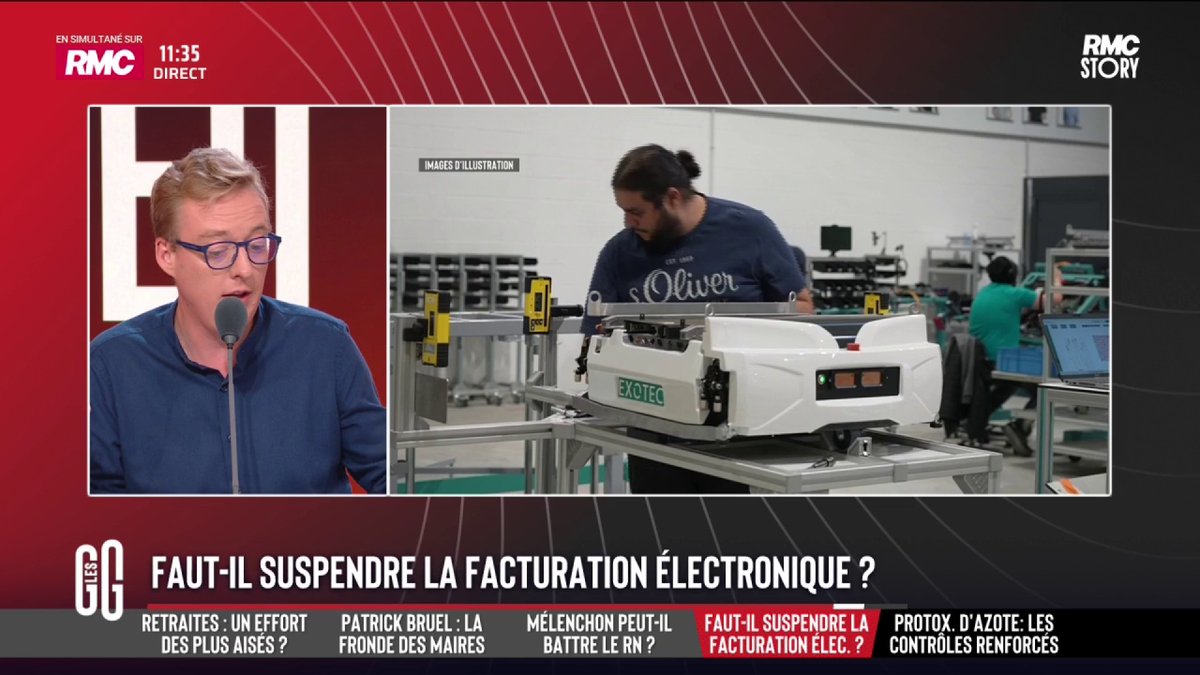 🧾 Faut-il suspendre la facturation électronique ? 📞 Xavier, chef d'entreprise : "J'ai 500 factures par mois. Le temps qu'on va devoir y passer ça m'emm*rde. Il faudrait que je demande à mon comptable de le faire mais c'est un coût supplémentaire." #GGRMC
