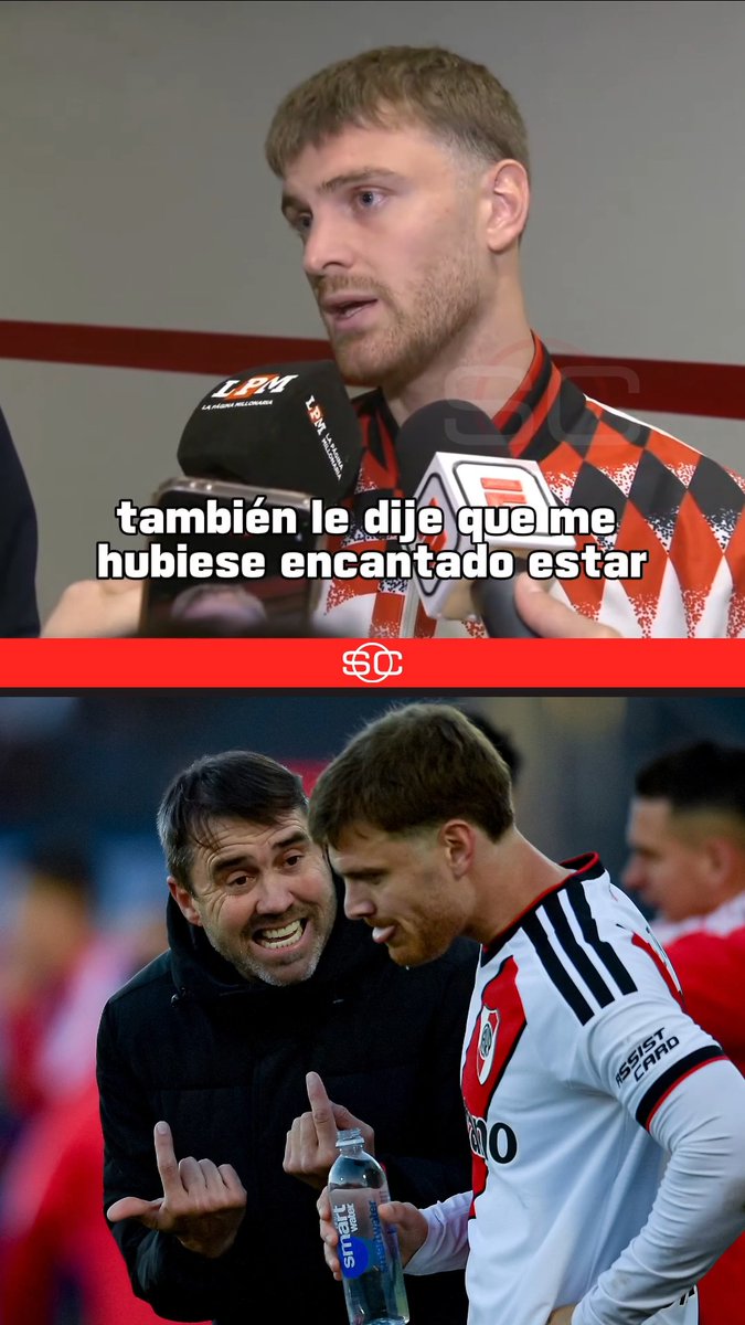 "LE DIJE AL CHACHO QUE ME HUBIESE ENCANTADO ESTAR, QUE VINE PARA JUGAR". Lucas Beltrán reveló la charla que tuvo con Coudet luego de quedar afuera de la lista para la serie ante Independiente Santa Fe por la CONMEBOL #Sudamericana.
