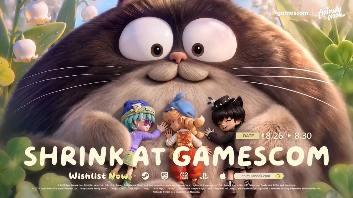 Animula Nook | Gamescom 2026 Gameplay Trailer | Shrink at gamescom! Hey, Wishweavers! Line 0826 is heading for Cologne. Get a fresh look at the latest updates—and take a virtual booth tour. Watch to see what’s new in Minietopia. More details in the comments!