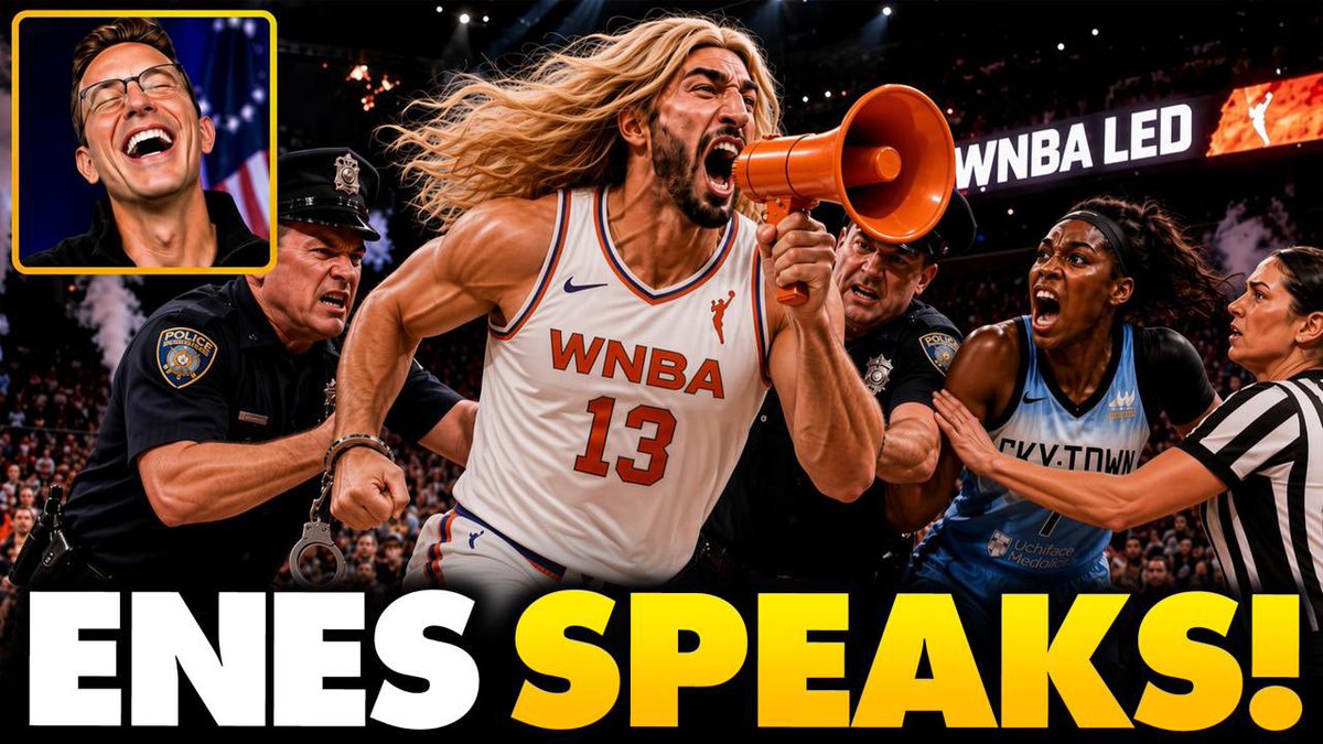 Enes Kanter BREAKS Silence: Exposes Dark Truth About WNBA's 'Sick Actions' Before Cops DRAG Him Out... After being escorted out Enes told security— "I am supporting women that is the reason I was kicked out" Enes celebrated after a Sophie Cunningham hit a three...Natasha Cloud charged Kanter yelling "she is not going to sleep with you" The WNBA once again proves they will continue to spiral to endless lows in their campaign against biological truth. Enes Kanter Freedom is the man in the arena. Respect.
