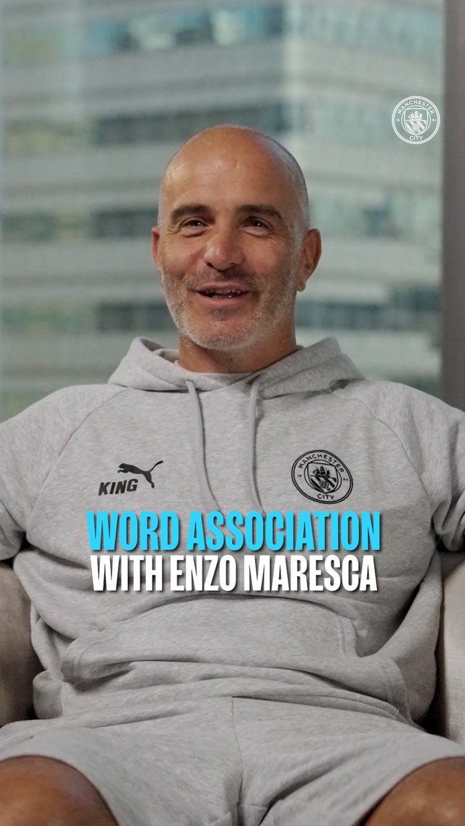Manchester City: "My club." 🩵 Word association with the boss 👊💬