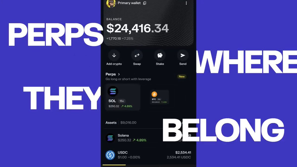 Solflare Perps are live.↓ And they are right where they should be. On mobile, on a real orderbook and on Solana, powered by Phoenix Trade price movements on 65+ markets with leverage, without holding the asset. You can long SOL or short ETH, and you always stay on Solana.