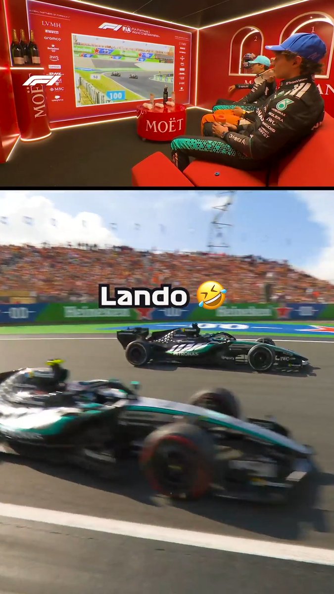 Lando in cheeky mode 😆 #F1 #DutchGP