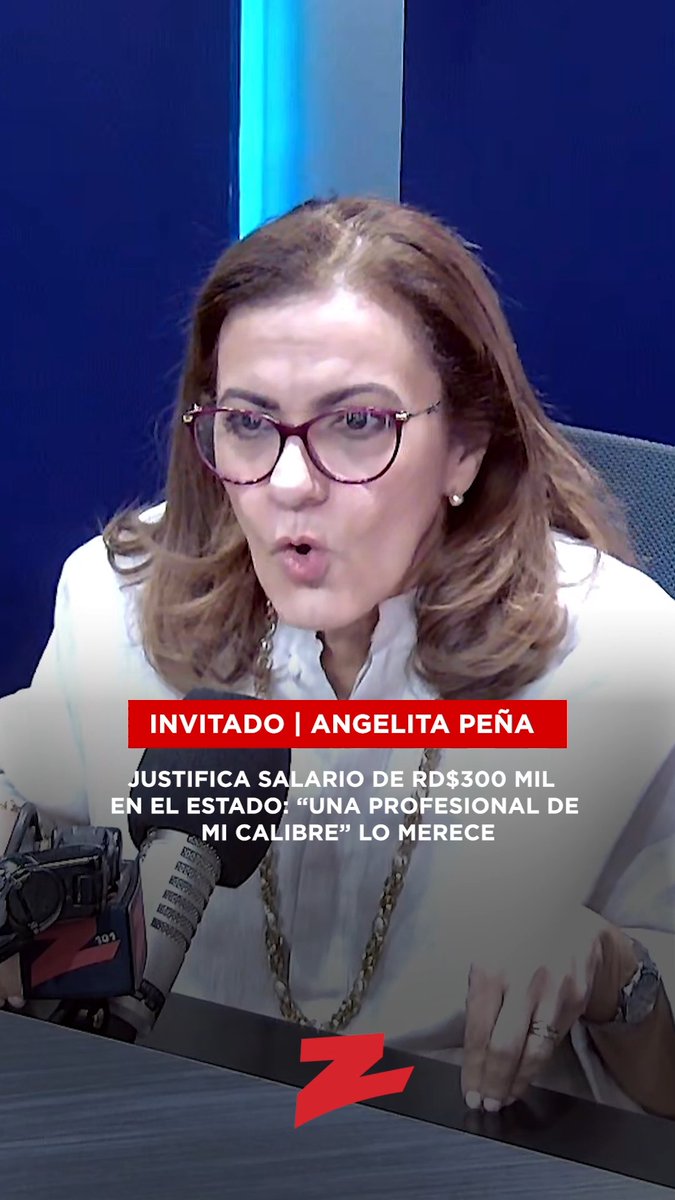 📽️[#ZEntrevistas] Angelita Peña Peña: justifica salario de RD$300 mil en el Estado: “Una profesional de mi calibre” lo merece. Conoce todos los detalles en: #Z101 #ZDigital #ZTV #ElGobiernoDeLaMañana #AngelitaPeña #Justifica #Salario #RD$300Mil #Estado #Profesional #Calibre #Merece