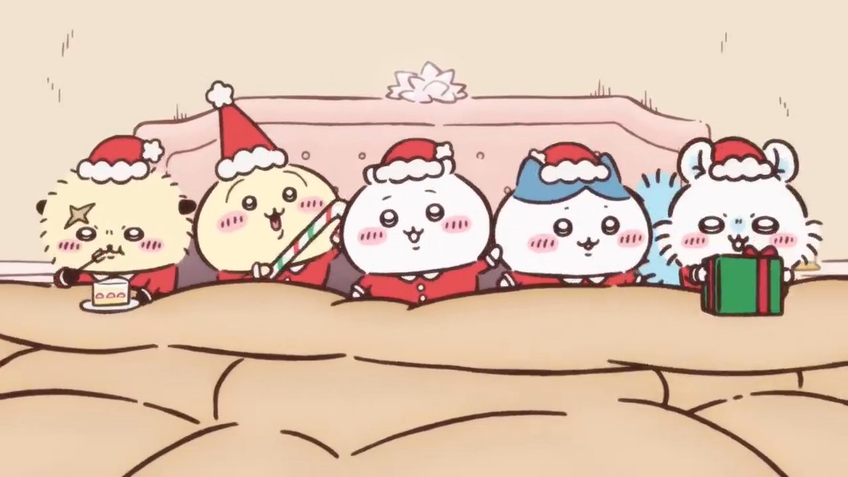 크리스마스가 4달 남았대요 이번 크리스마스에는 치이카와 Santa tell me 들으려고 *치이카와 X 아리아나 그란데 공식 콜라보
