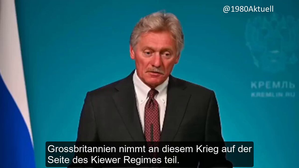 🚨 BREAKING: Peskow zieht Großbritannien in den Krieg hinein 🇬🇧🇺🇦 Der Kreml-Sprecher behauptete, dass Großbritannien auf der Seite des „Kiewer Regimes“ am Krieg beteiligt sei und durch die Bereitstellung von Informationen, die für die Herstellung von Raketen benötigt werden, „systematisch und regelmäßig Öl ins Feuer gießt“. 🔥🚀 Dmitri Peskow warf der britischen Regierung außerdem vor, einer friedlichen Lösung des Krieges im Weg zu stehen. 🕊️⚠️