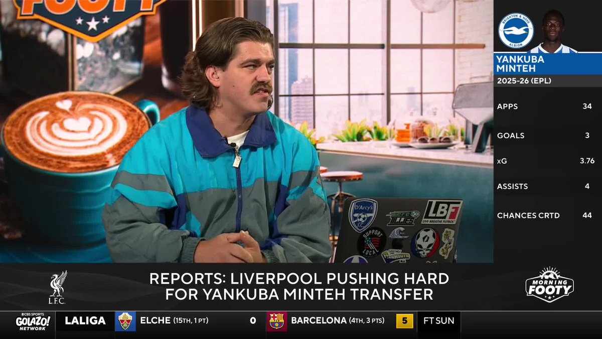"Him plus Bradley Barcola, for that amount of money, seems a little odd to me." Tom Bogert questions Liverpool's apparent interest in both Bradley Barcola and Yankuba Minteh 🔴