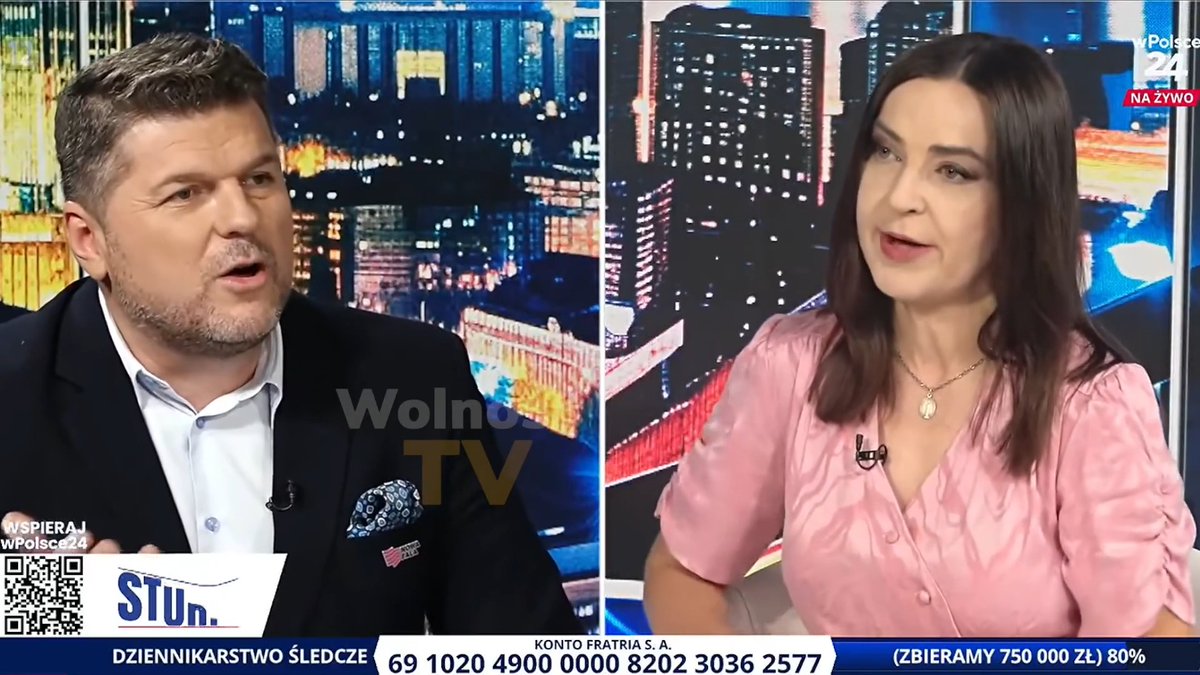 🔴 Marta Czech zgasiła odklejonego lewaka w obronie Brauna: - Jestem z centrolewicy i jestem wierzący! Ja nie wiem z kim Grzegorz Braun zawarł pakt, ale na pewno nie z Jezusem! - Już w pakty z Jezusem nie idźmy! - Chcecie nas zbliżyć do Rosji! Ja wolę zapłacić za ropę 7 zł niż kupić za 5 zł od Rosjan! - A może mi pan zapłaci, jak pan taki dobry?! Ja jestem rolnikiem i musiałam płacić 8 zł za ropę w czasie żniw! Marta Czech Grzegorz Braun