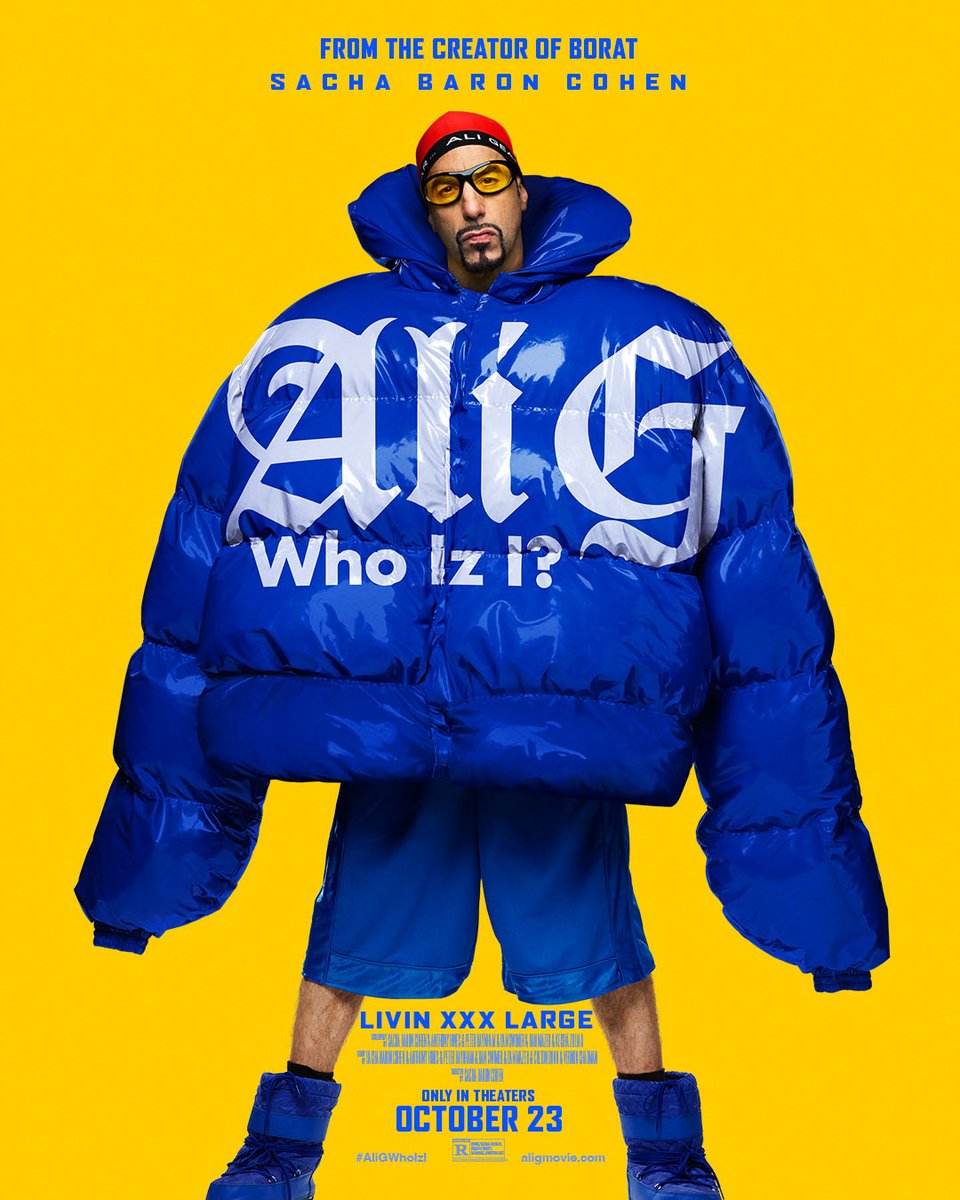 He's living XXX Large, and he's got a trailer out tomorrow! ALI G: WHO IZ I comes to AMC Theatres 10/23.