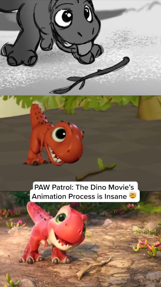 Movie magic, dino and pup style! ✨ 🍿 🐾 🦖 #PAWPatrolMovie is NOW PLAYING.