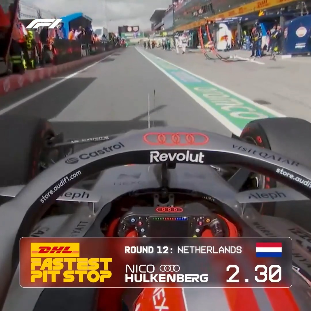 Excellent teamwork! 😮💨 Audi and Nico Hulkenberg secured the DHL_Motorsports Fastest Pit Stop at Zandvoort 👉 #F1 #DutchGP