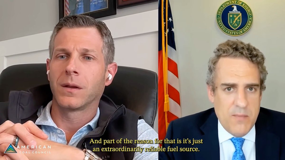 “The demand for coal worldwide is huge.” WATCH: Deputy Secretary Danly explains how coal is crucial to maintaining American energy dominance & affordable, reliable, and secure energy across the globe.