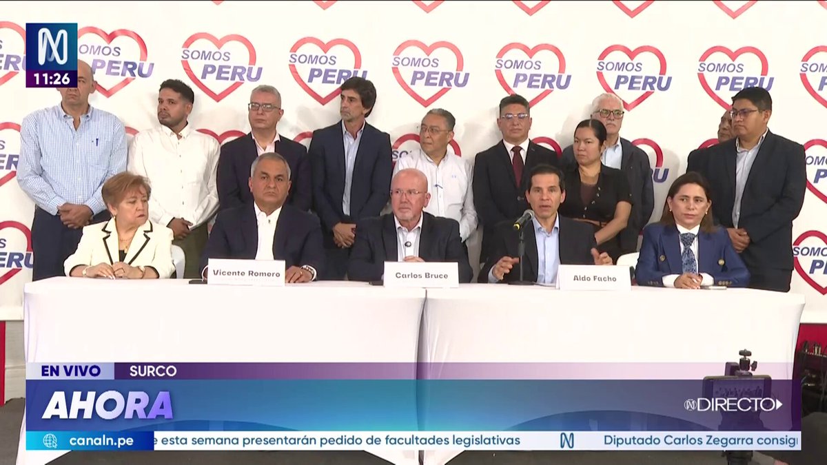#EnVivo Carlos Bruce, candidato a la alcaldía de Lima por Somos Perú, presenta a su equipo técnico Encuentra más información en la WEB ►