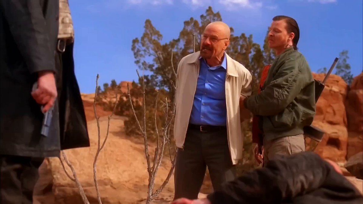"You’re the smartest guy I ever met, and you’re too stupid to see he made up his mind ten minutes ago" - Hank’s final words to Walt. Walt offers his entire life savings of $80 million to save Hank, but Jack doesn’t care about negotiations. For the 1st time, Walt’s intellect and wealth are completely useless, stripping away Heisenberg’s illusion of control.